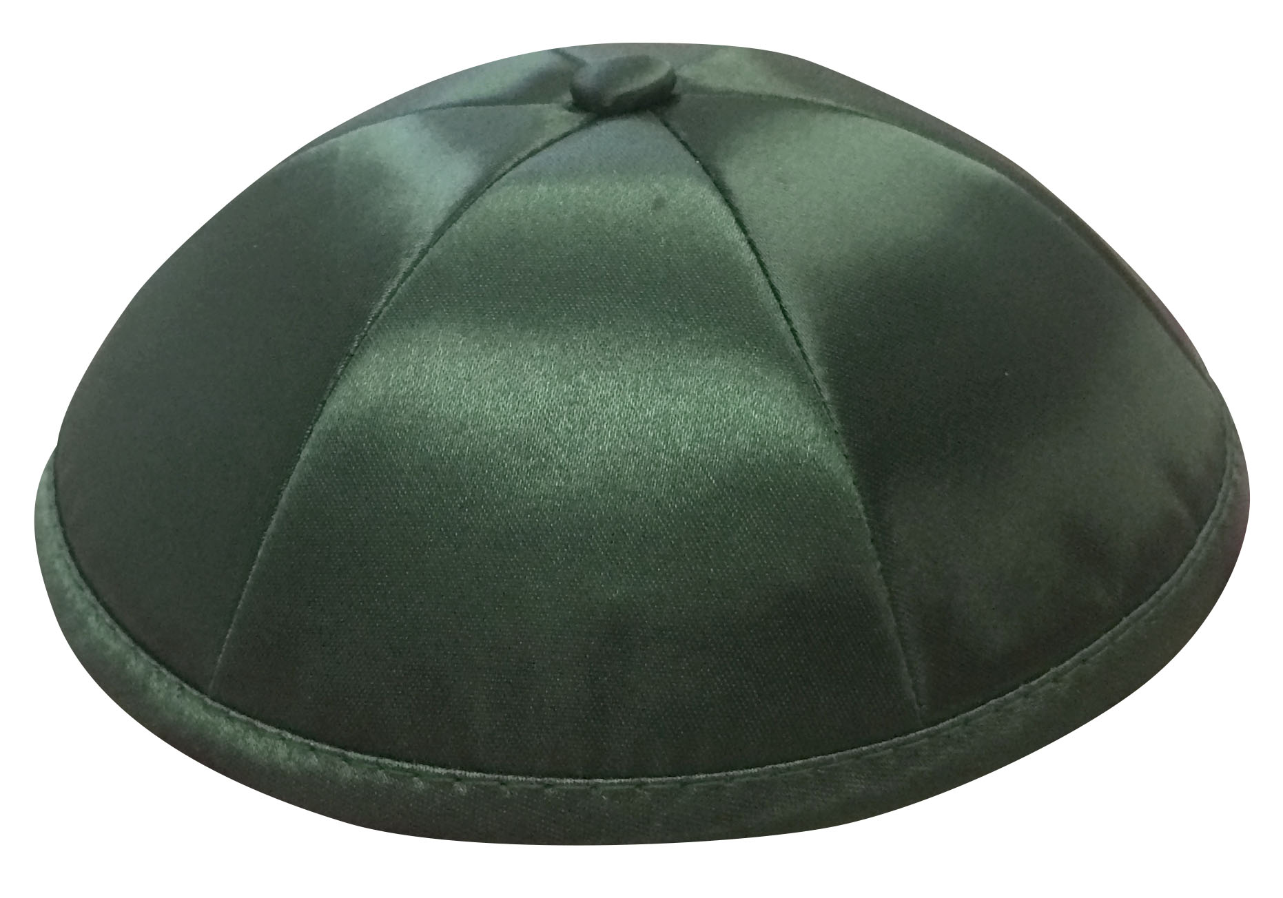 Dark Green Deluxe Satin Kippah