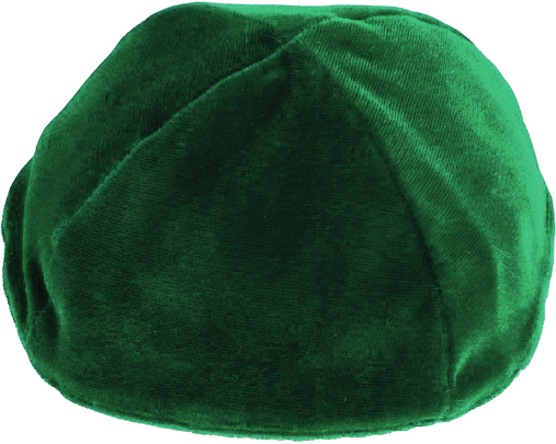 Green Velvet Kippah