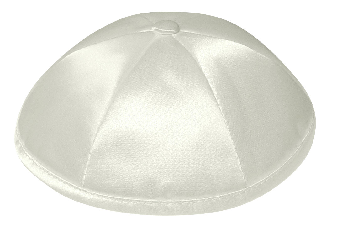 Ivory Deluxe Satin Kippah