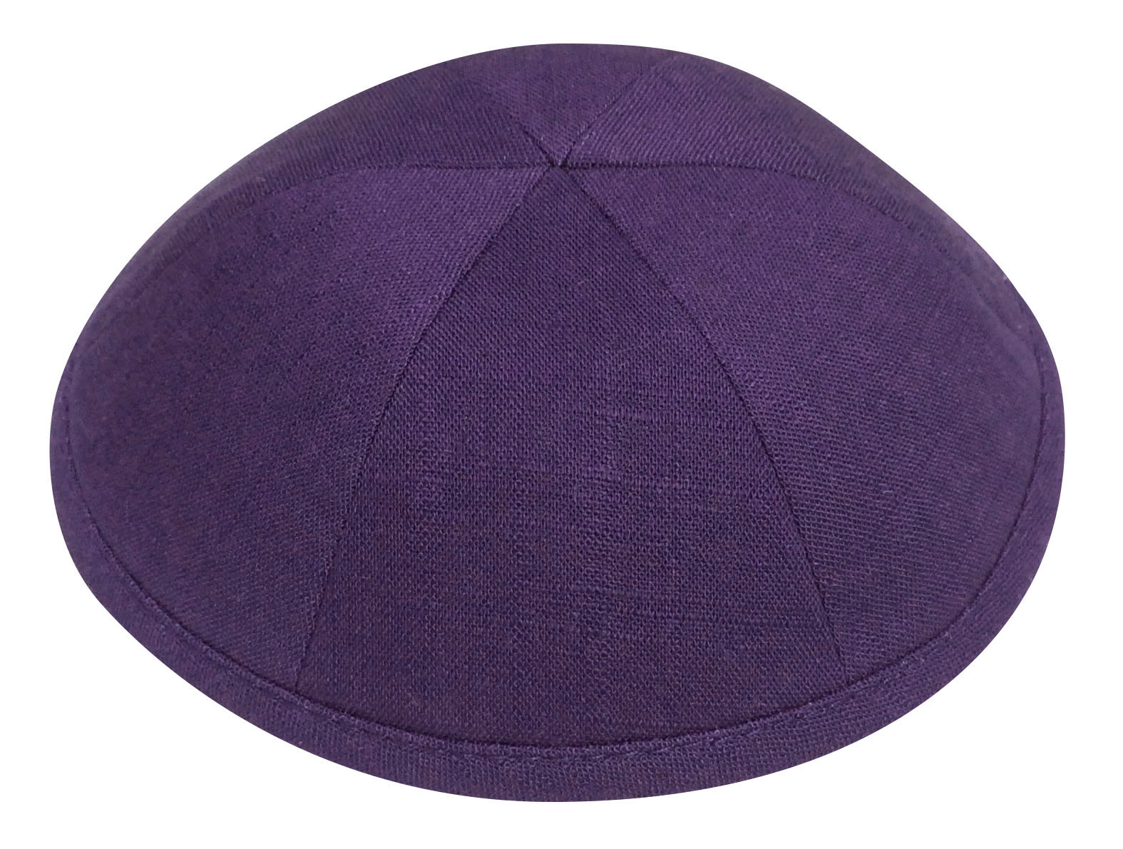 Purple Linen Kippah