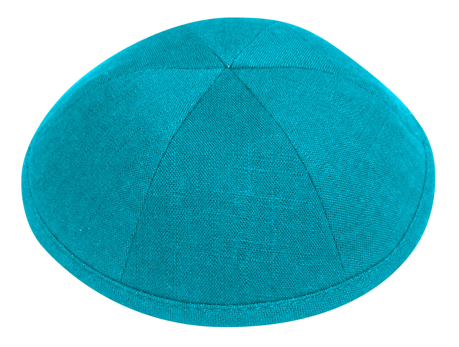 Turquoise Linen Kippah