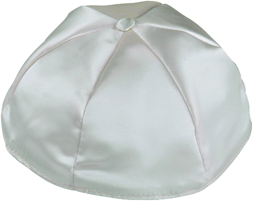 Light Grey Satin Kippah