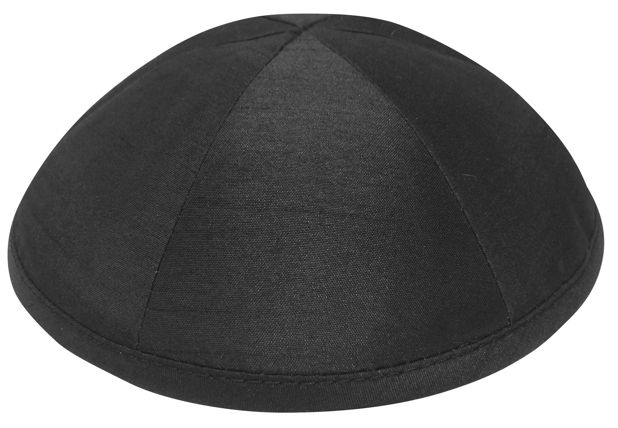 Black Raw Silk Kippah