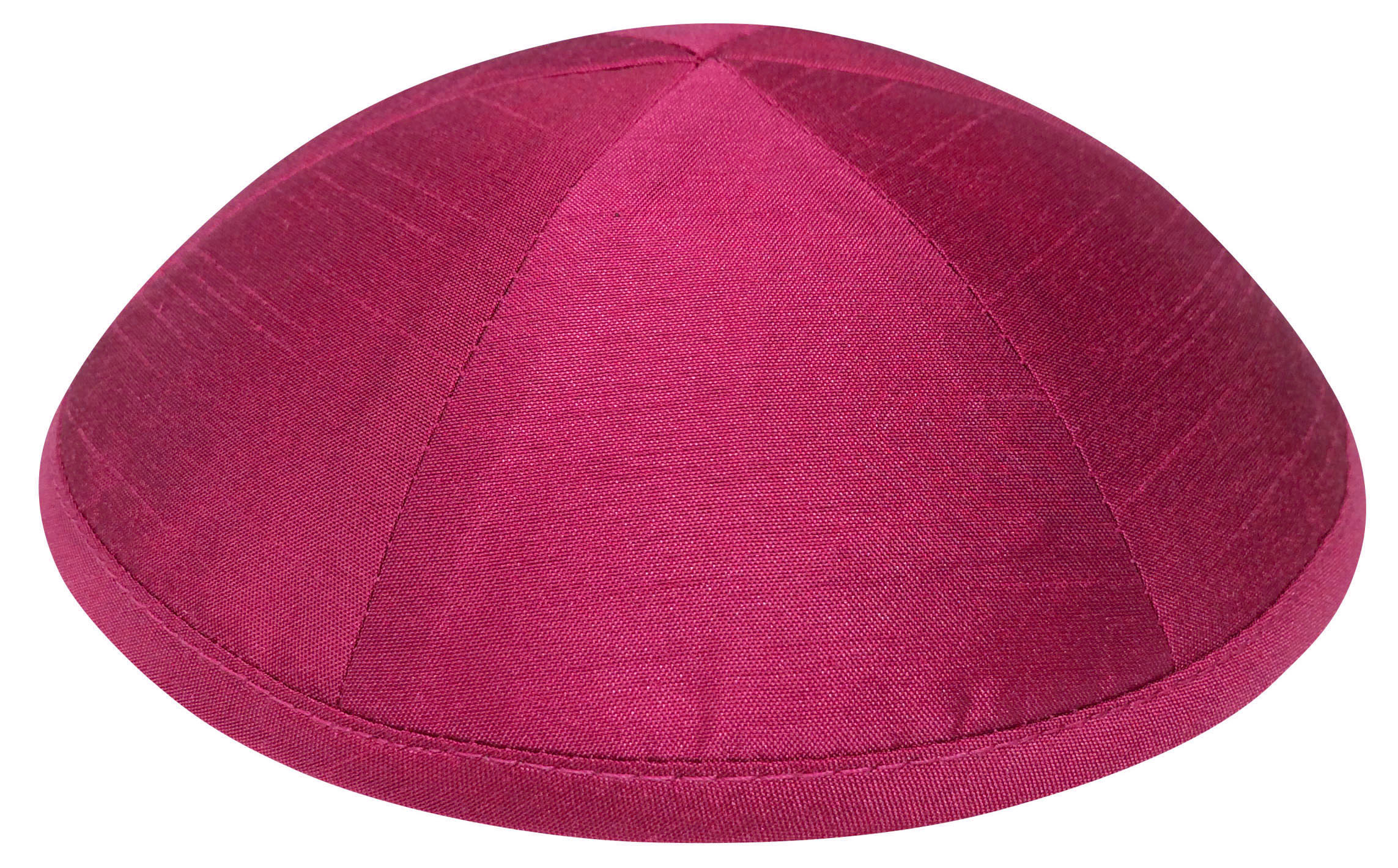 Fuchsia Raw Silk Kippah