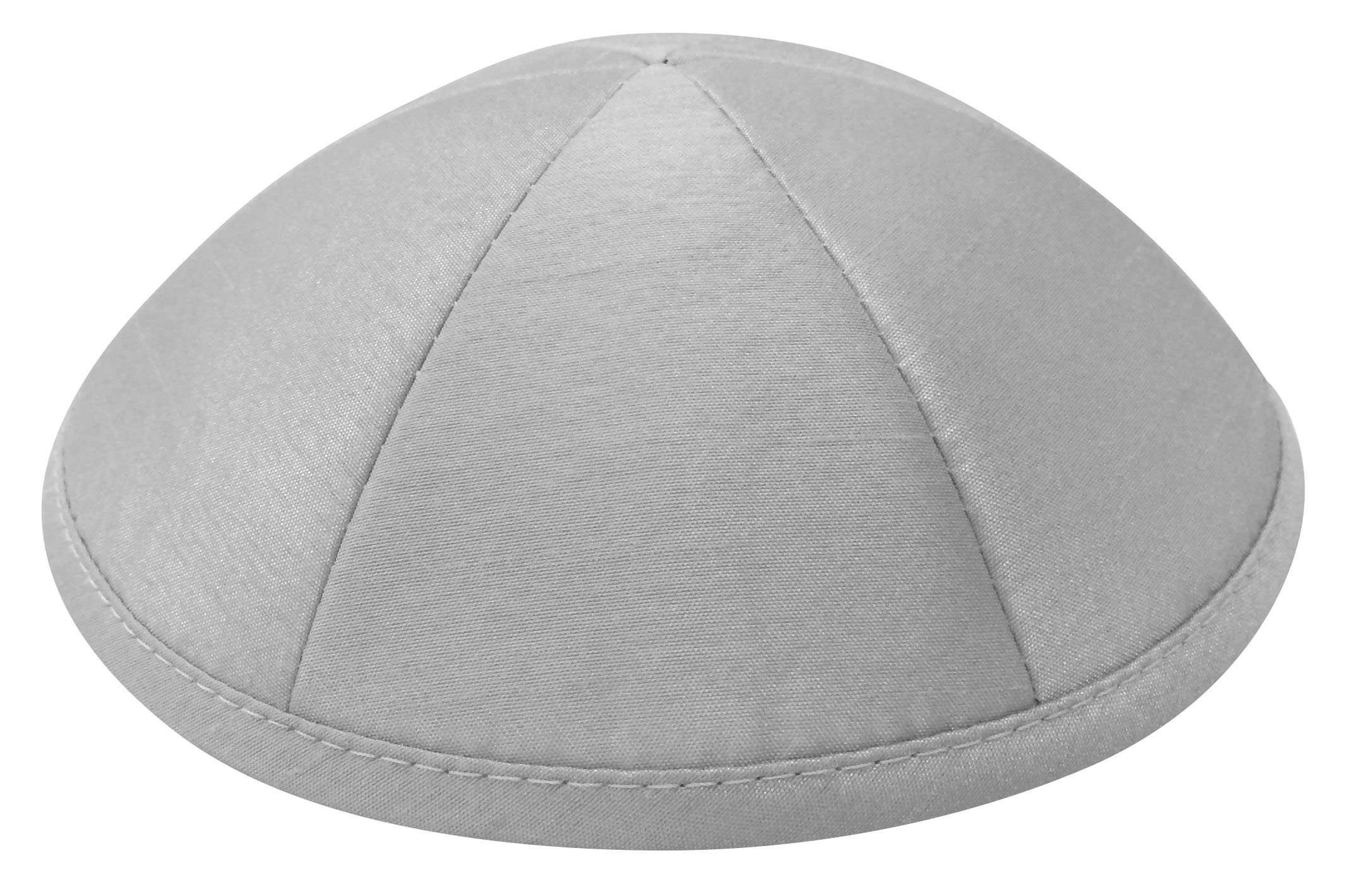 Lt. Grey Raw Silk Kippah