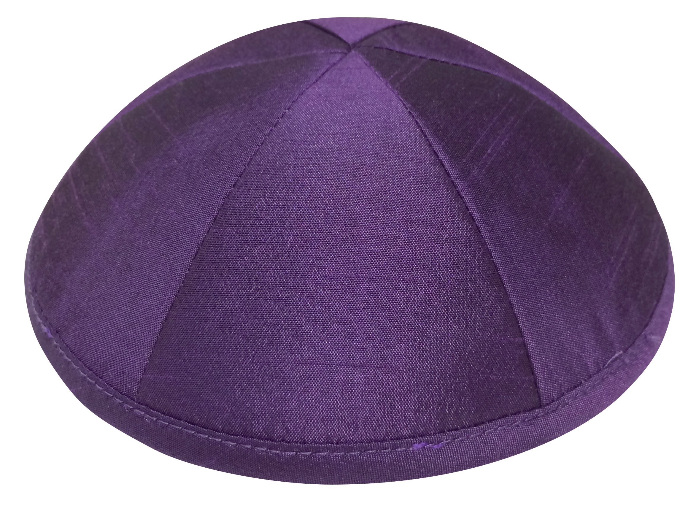 Purple Raw Silk Kippah