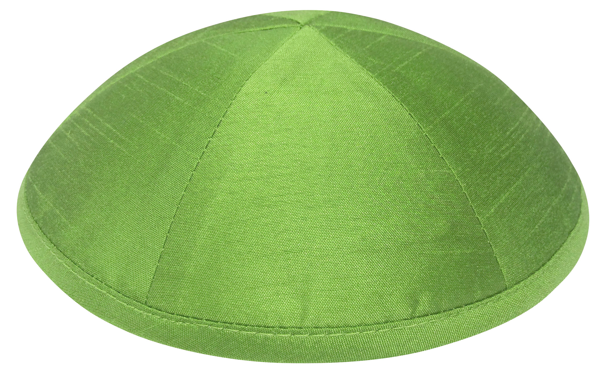 Lime Raw Silk Kippah