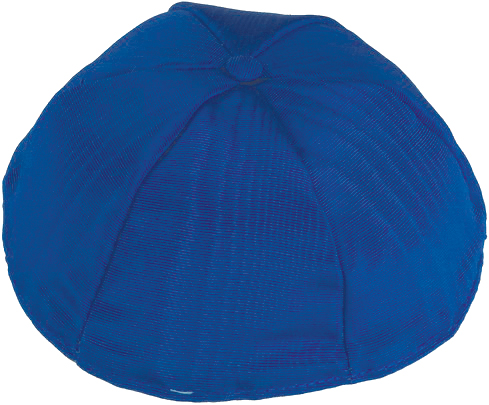 Royal Blue Moir Kippah