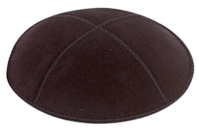 Black Suede Kippah