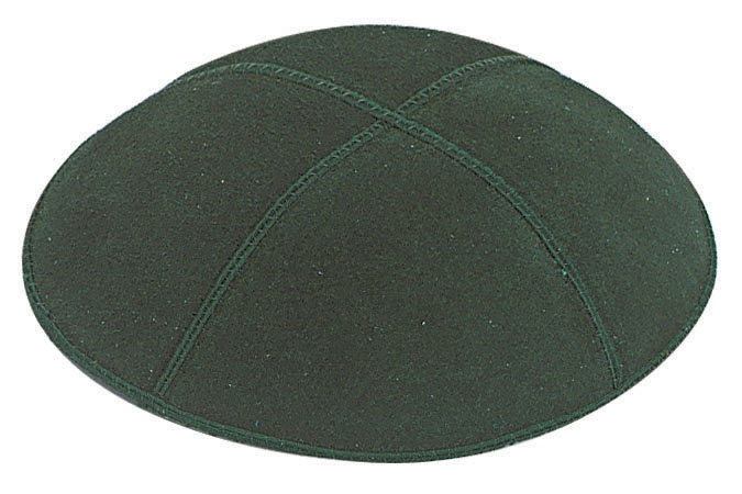 Green Suede Kippah