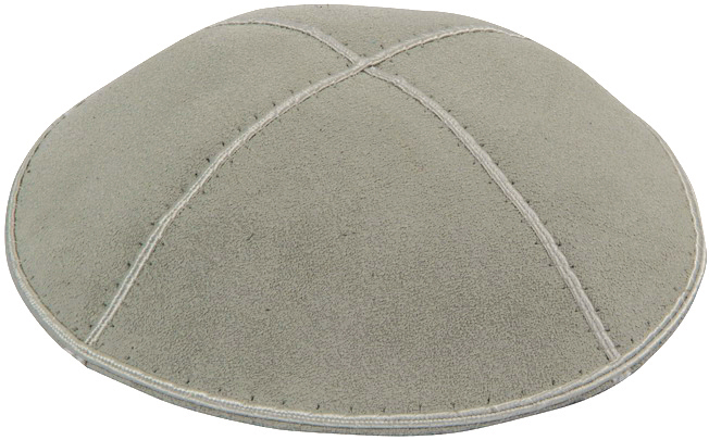 Light Grey Suede Kippah