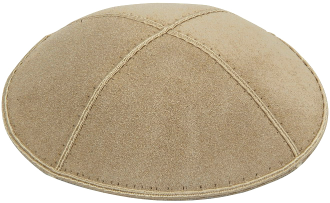 Beige Suede Kippah