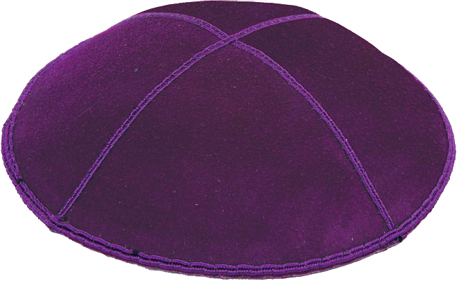 Purple Suede Kippah