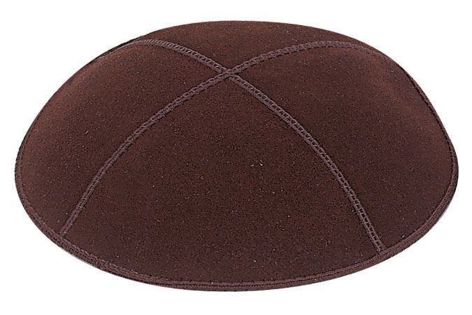 Brown Suede Kippah