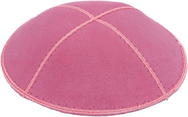 Hot Pink Suede Kippah