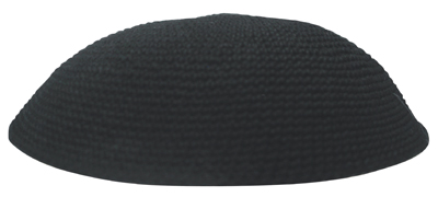 Black Knit Kippot