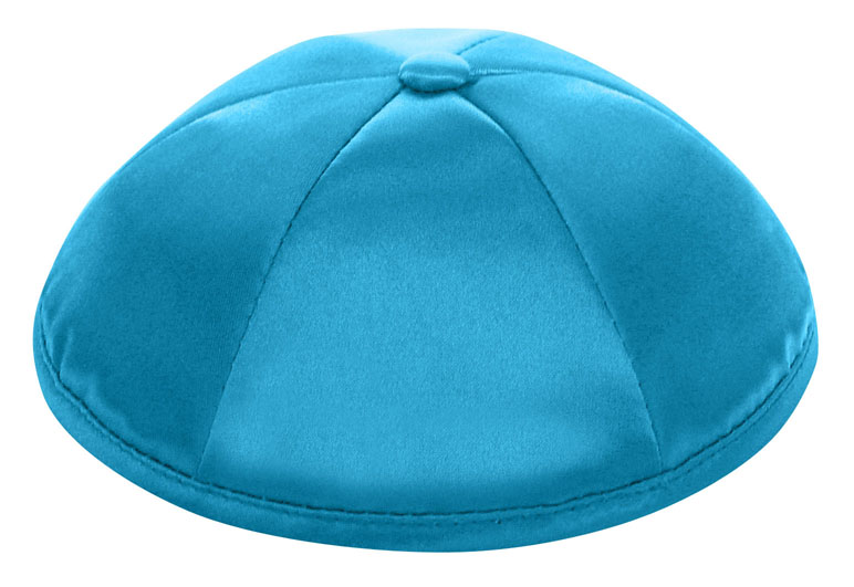 Turquoise Deluxe Satin Kippah