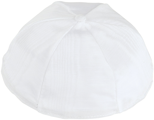 White Moir Kippah