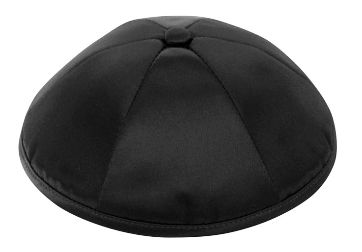 Black Deluxe Satin Kippah