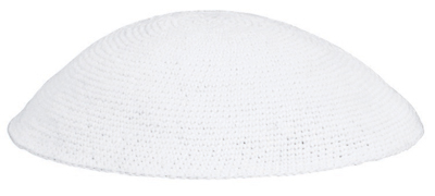 White Knit Kippot